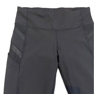 Lululemon Reflective Stripe Running Crop Black Size 4